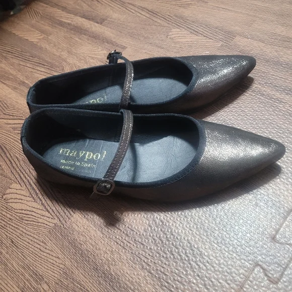 Maypol Anthropologie Rota Percival Mary Jane Flat in Bronze eu 37 US 6.5 - Picture 6 of 9